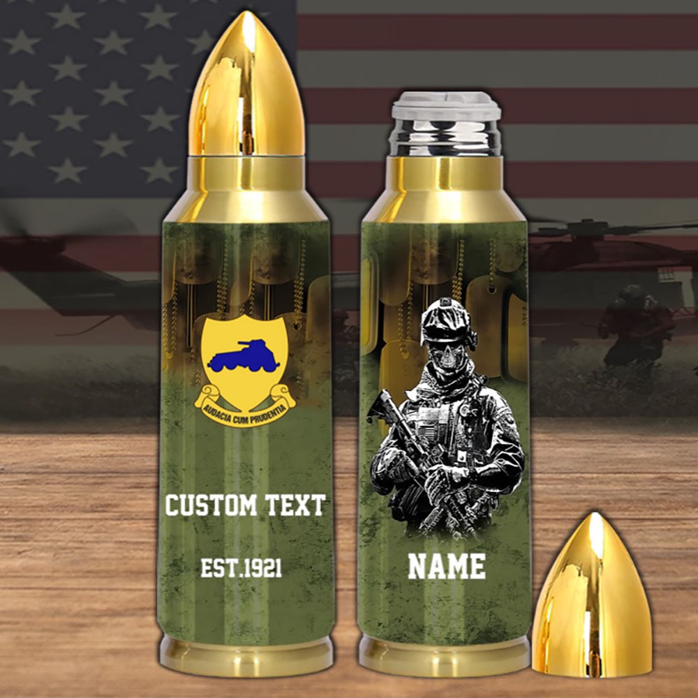 Veteran Army Bullet Tumbler Armored Division 82nd Armored Reconnais, Army Tumbler, Bullet Tumbler, Military Tumbler, Personalized Tumbler
