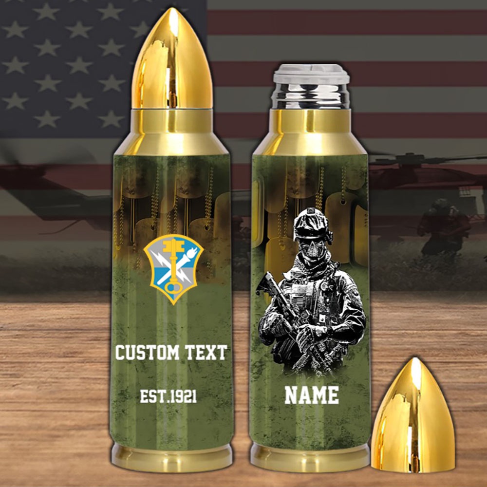 Veteran Army Intelligenc Bullet Tumbler, Army Tumbler, Bullet Tumbler, Military Tumbler, Veteran Gift