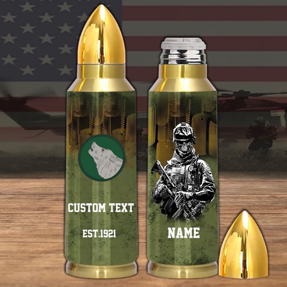 Veteran Army Reserve Training Divisions 104th Training Division Bullet Tumbler, Army Tumbler, Bullet Tumbler, Military Tumbler