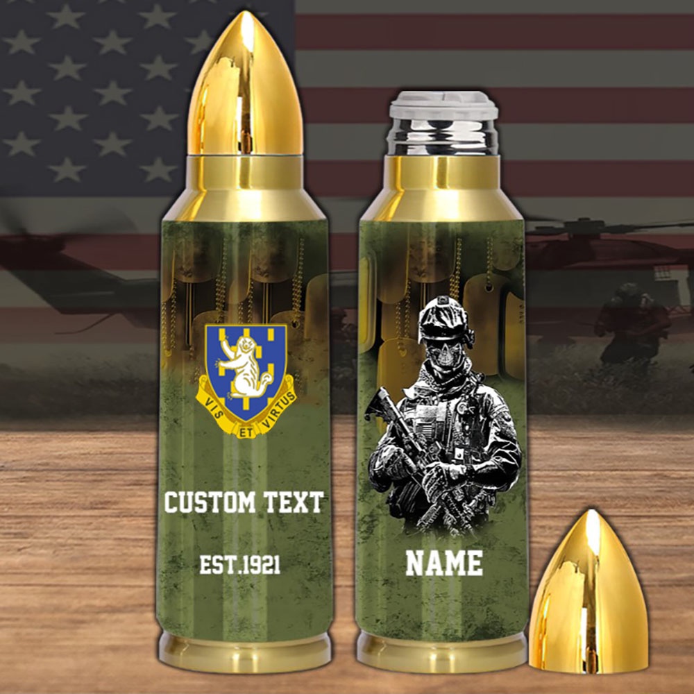 Veteran Army Reserve Training Divisions 337th Infantry Regiment Bullet Tumbler, Army Tumbler, Bullet Tumbler, Military Tumbler