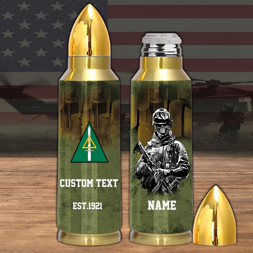 Veteran Army Special Operations Command 1st Special Operational Bullet Tumbler, Army Tumbler, Bullet Tumbler, Military Tumbler