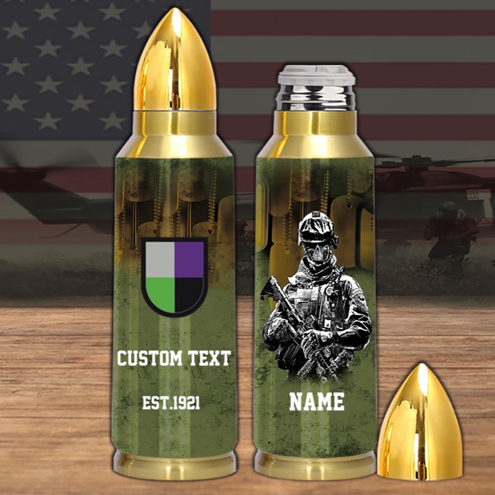 Veteran Army Special Operations Command 95th Civil Affairs Battalion Bullet Tumbler, Army Tumbler, Bullet Tumbler, Military Tumbler