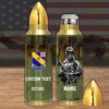 Veteran First US Army 1st Battalion 411th Regiment Bullet Tumbler, Army Tumbler, Bullet Tumbler, Military Tumbler, Personalized Gift