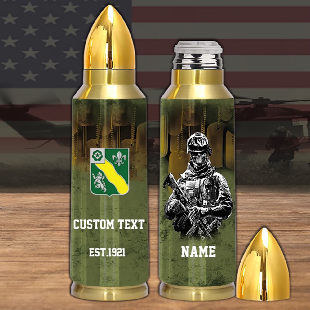 Veteran First US Army 1st Battalion 63rd Armor Bullet Tumbler, Army Tumbler, Bullet Tumbler, Military Tumbler, Personalized Gift