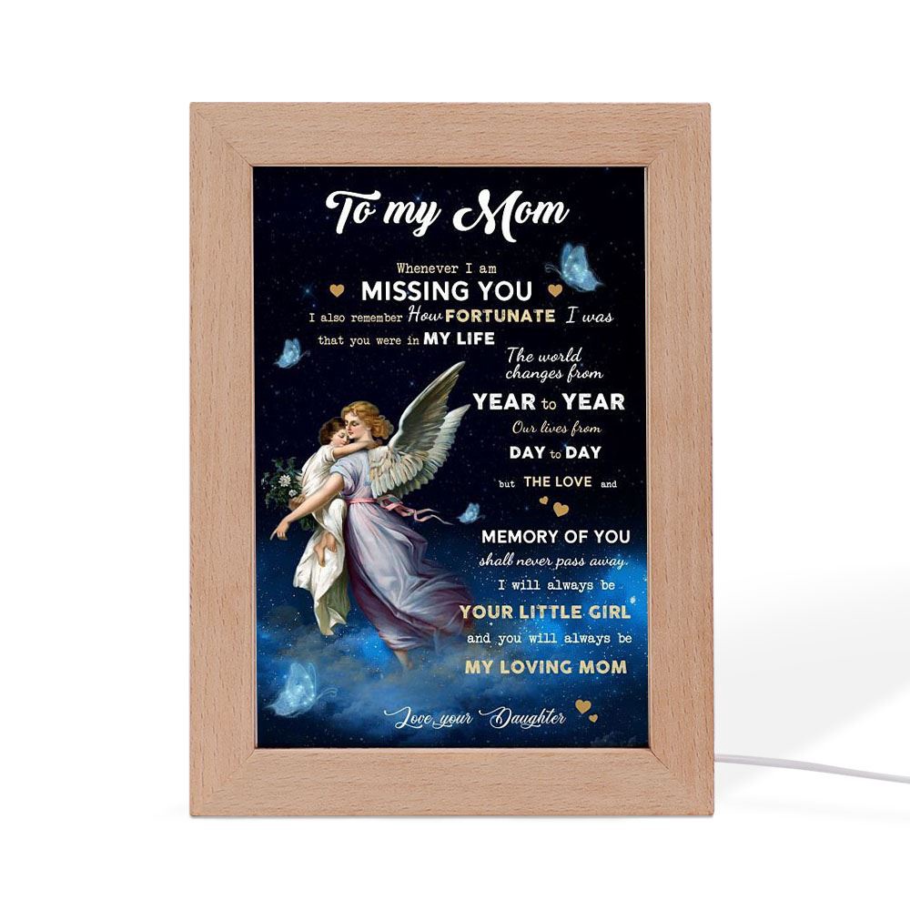 Whenever I Am Missing You Frame Lamp, Picture Frame Light, Frame Lamp, Mother’s Day Gifts