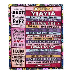 Yiayia Blanket From Granddaughter Grandson Thank You&hellip;