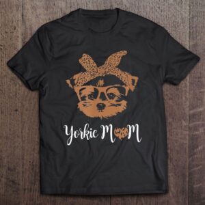 Yorkie Mom Leopard Print Dog Lovers Mother&hellip;