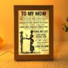 You Held Me Close When Times Were Tough Frame Lamps, Picture Frame Light, Frame Lamp, Mother’s Day Gifts