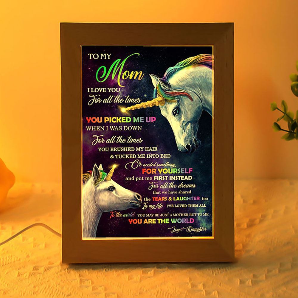 You Picked Me Up When I Was Down Frame Lamp, Picture Frame Light, Frame Lamp, Mother’s Day Gifts