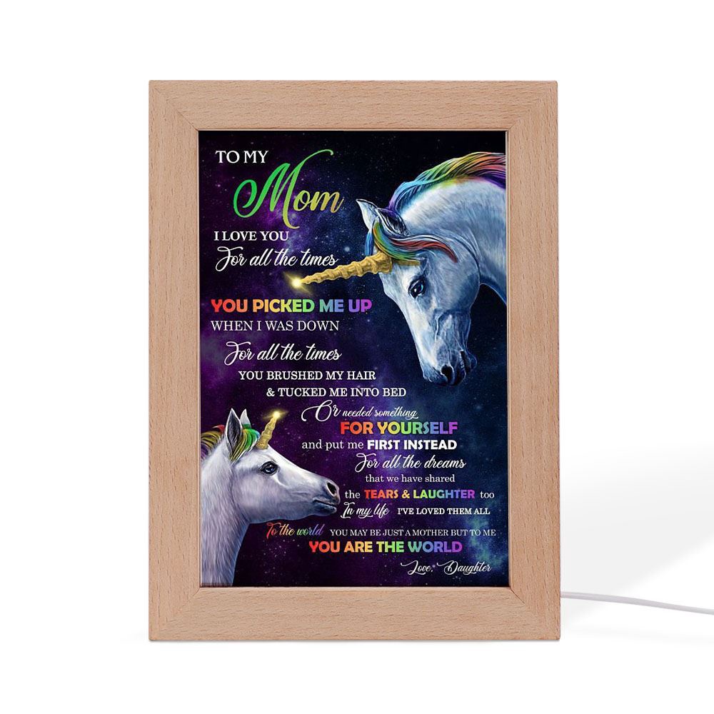 You Picked Me Up When I Was Down Frame Lamp, Picture Frame Light, Frame Lamp, Mother’s Day Gifts