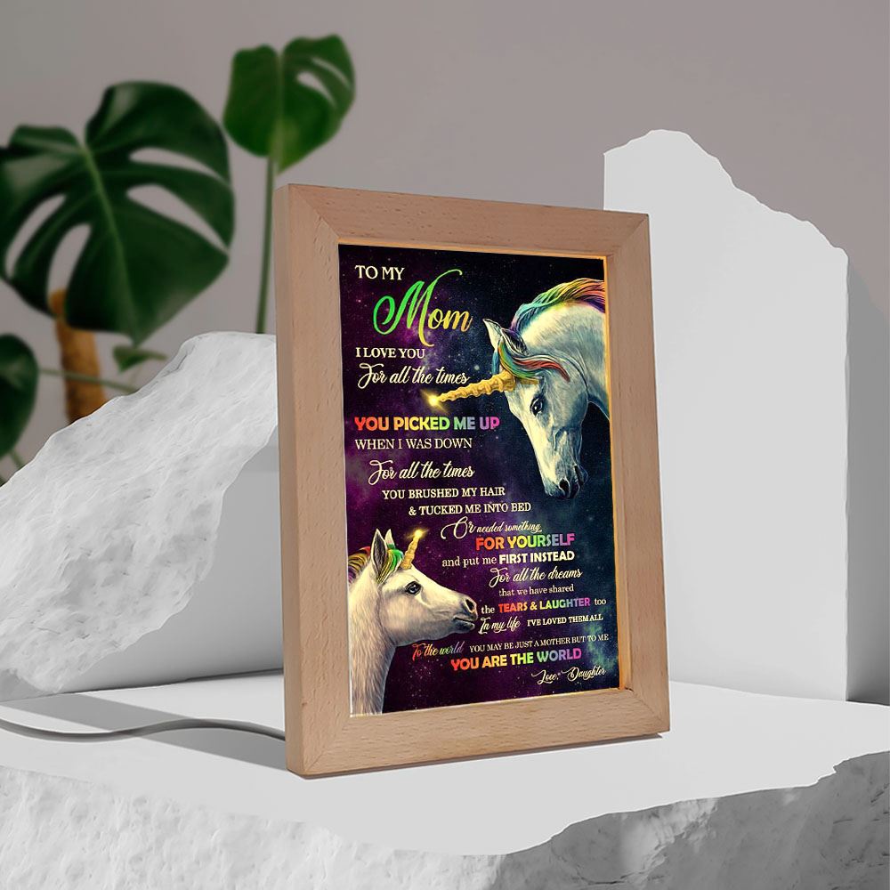 You Picked Me Up When I Was Down Frame Lamp, Picture Frame Light, Frame Lamp, Mother’s Day Gifts