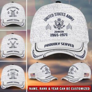 Veteran Baseball Cap, Custom Name Rank And&hellip;