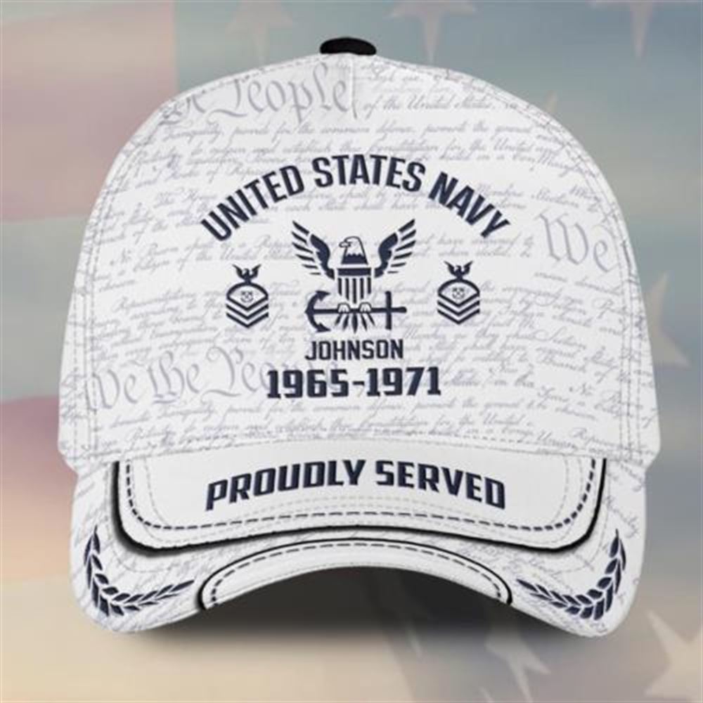 Veteran Baseball Cap, Custom Name Rank And Year US Veteran Navy Air Force Baseball Cap, Navy Veteran Ball Caps