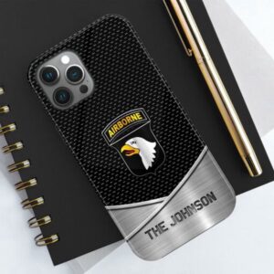 101st Airborne Division Phone Case Personalized Your Name And Rank Military Phone Case Veteran Phone Case Military Phone Cases 2 lwuhas.jpg