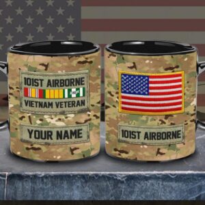 101st Airborne Division Vietnam Veteran Mug, Military&hellip;