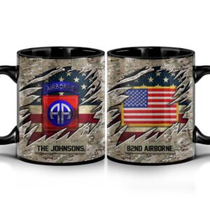 82nd Airborne Camo Mug Proudly Served Duty&hellip;