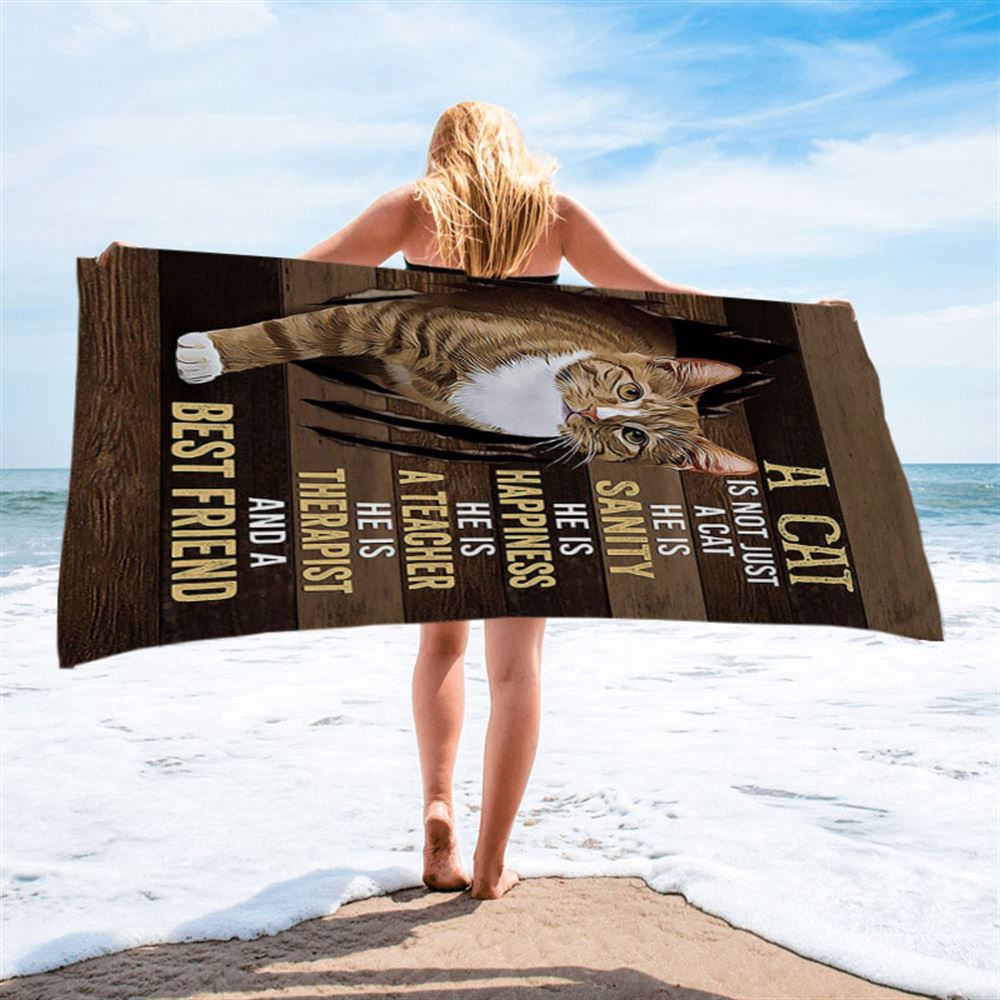 A Cat Is Not Just A Cat Beach Towel Beach Towel, Christian Beach Towel, Summer Towels A Cat Is Not Just A Cat Beach Towel Beach Towel, Christian Beach Towel, Summer Towels