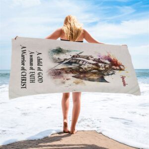 A Child Of God Personalized Beach Towel Christian Beach Towel Summer Towels 2 mmabxs.jpg