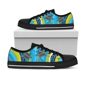 Aboriginal shoes blue turtles painting art Low Top Shoes Low Tops Low Top Sneakers 3 fnlmop.jpg