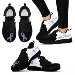 All Cancer Shoes Cloudy Black Sneaker Walking&hellip;