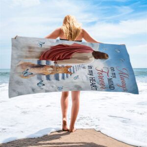 Always On My Mind Beach Towel, Jesus&hellip;
