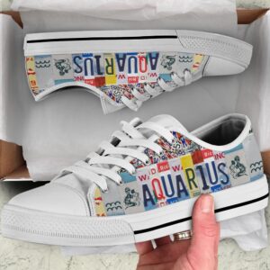 Aquarius License Plates Low Top Shoes, Low&hellip;