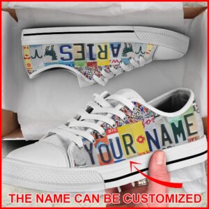 Aries License Plates Personalized Custom Low Top&hellip;