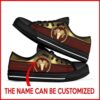 August Girl License Plates Custom Name Low Top Shoes, Low Top Designer Shoes, Low Top Sneakers