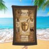 Armor Of God Beach Towel, Christian Beach Towel