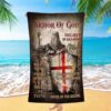 Armor Of God The Knight Of God Warrior Painting, Under The Command Of God Beach Towel, Christian Beach Towel