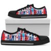 Art Teacher Bekind Tie Dye Canvas Low Top Shoes, Low Top Designer Shoes, Low Top Sneakers