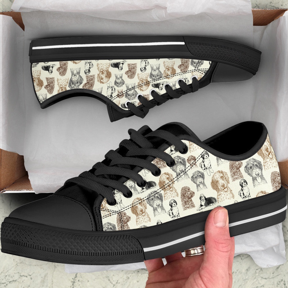 Aussiedoodle Low Top Shoes, Low Top Sneaker, Designer Low Top Shoes, Low Top Sneakers