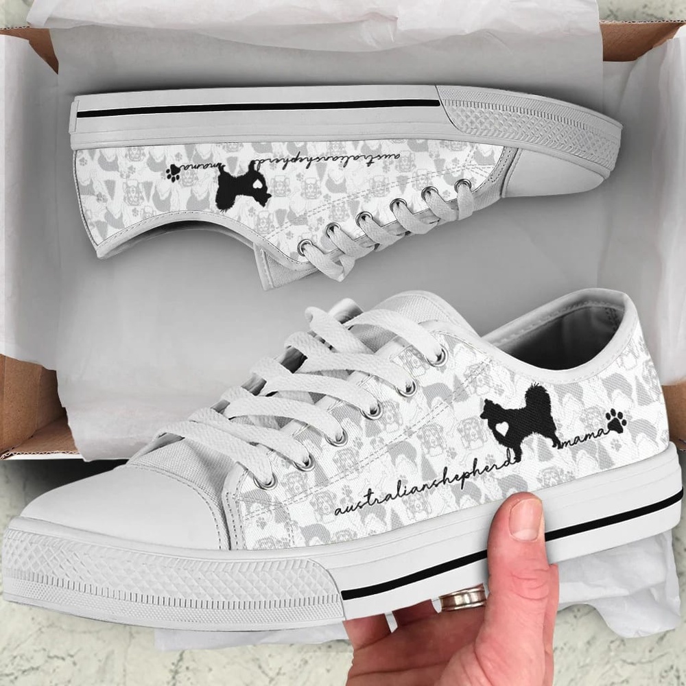 Australia Shepherd Low Top Shoes, Designer Low Top Shoes, Low Top Sneakers