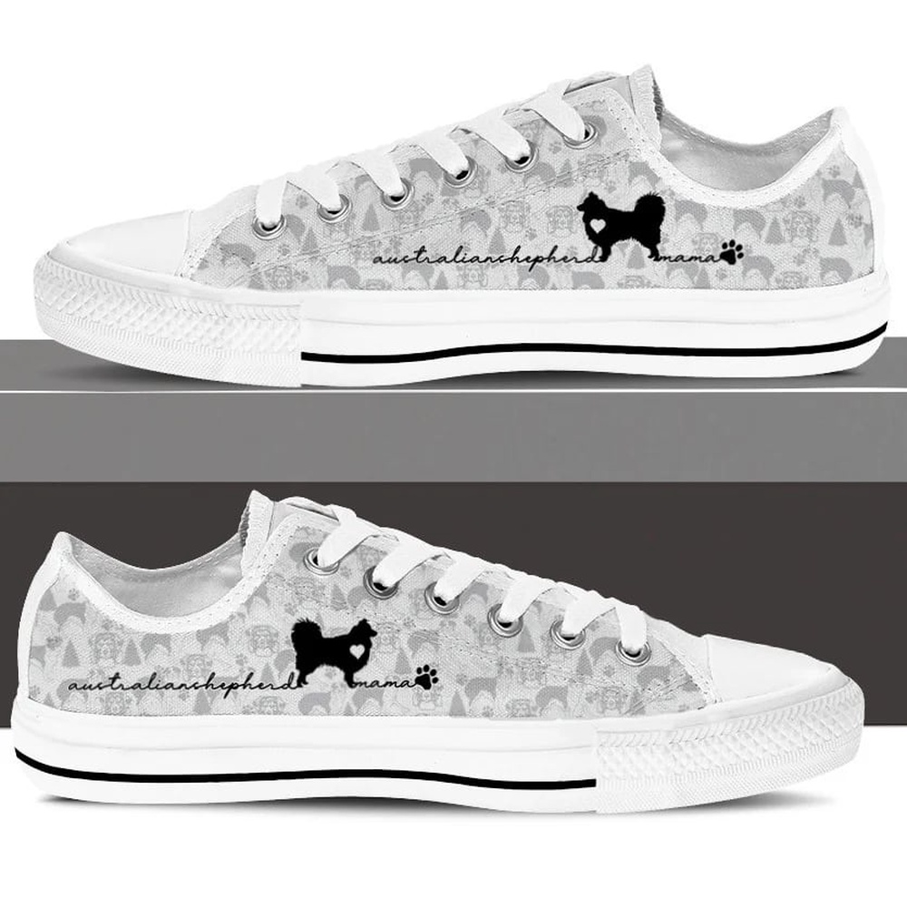 Australia Shepherd Low Top Shoes, Designer Low Top Shoes, Low Top Sneakers