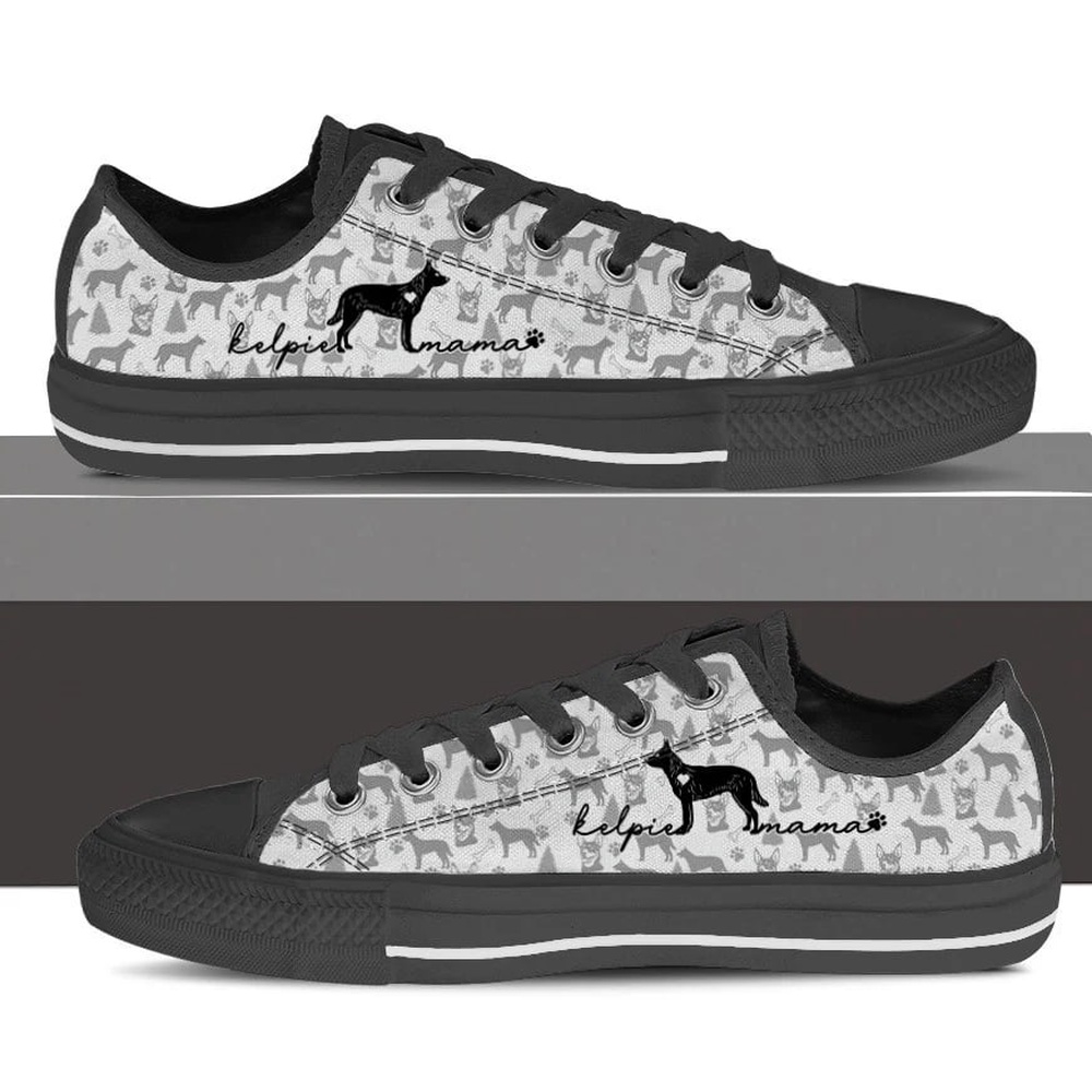 Australian Kelpie Low Top Shoes, Designer Low Top Shoes, Low Top Sneakers