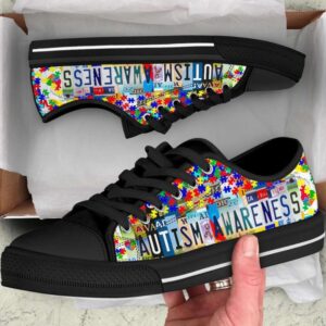Autism Awareness Low Top Shoes, Tennis Canvas&hellip;