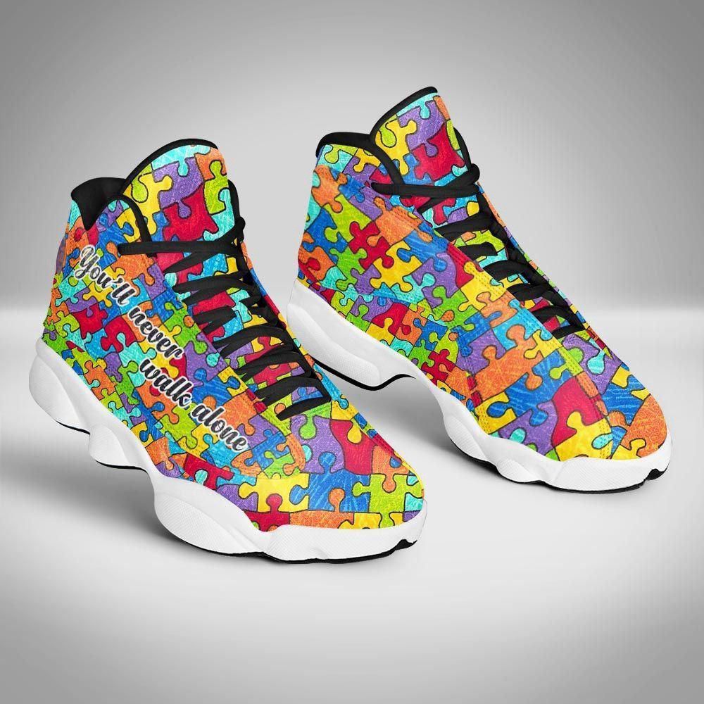 Autism You Will Never Walk Alone Basketball Shoes , Autism Awareness Basketball Shoes, Basketball Shoes 2024 Autism You Will Never Walk Alone Basketball Shoes , Autism Awareness Basketball Shoes, Basketball Shoes 2024