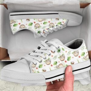 Baby Animals Sloth Pattern Low Top Shoes&hellip;