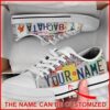 Ballet Dancing Pattern Personalized Canvas Low Top Shoes, Low Top Sneakers, Sneakers Low Top