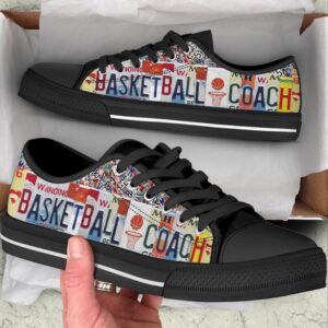 Basketball Coach License Plates Low Top Shoes,&hellip;