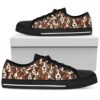 Basset Hound Low Top Shoes, Designer Low Top Shoes, Low Top Sneakers