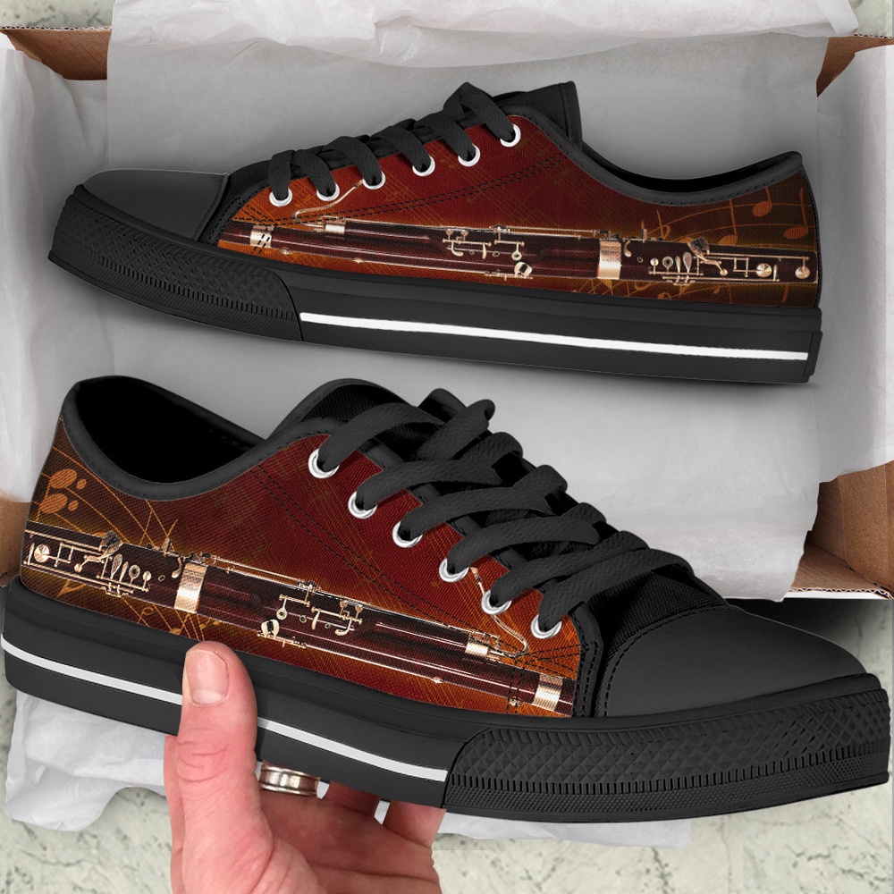Bassoon Music Bg Low Top Music Fashion Shoes Malalan, Low Top Designer Shoes, Low Top Sneakers