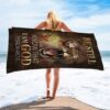 Be Still And Know That I Am God Beach Towel, Dandelion Lion Of Judah Lamb Of God Beach Towel, Christian Beach Towel
