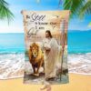 Be Still And Know That I Am God Beach Towel, Jesus With Crown Of Thorn Beach Towel, Christian Beach Towel, Summer Towels