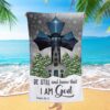 Be Still And Know That I Am God Psalm 4610 Bible Verse Beach Towel Art, Christian Beach Towel, Summer Towels