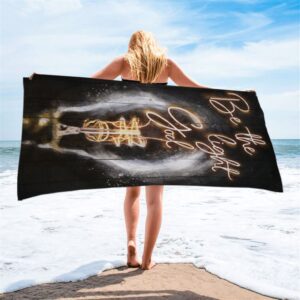 Be The Light God Beach Towel, Christian&hellip;