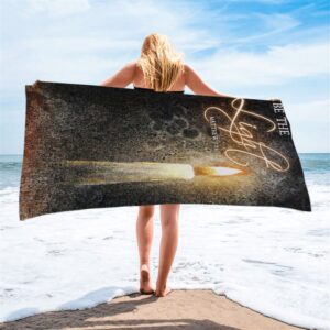 Be The Light Jesus Candle Beach Towel,&hellip;