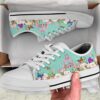 Beautiful Couple Fox Love Flower Watercolor Low Top Shoes, Low Tops, Low Top Sneakers