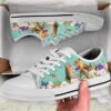 Beautiful Couple Peacock Love Flower Watercolor Low Top Shoes, Low Tops, Low Top Sneakers