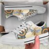 Bee Hand Embroidery Low Top Shoes Sneaker, Low Tops, Low Top Sneakers